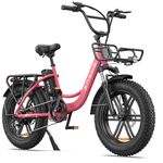 ENGWE MTB Electric Bike for Adults 20" Fat Tire E-Bike with 48V 13AH Battery, 7-Speed, Dual Shock Absorber Perfect for Commuting and Off-Road Adventures