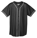 Augusta Sportswear Men's Augusta Wicking Mesh Button Front Jersey with Braid Trim