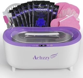 Achzzy Paraffin Wax Machine for Hands and Feet, 5000ml Professional Wax Warmer with Temperature Control, Smart Heating, Stainless Steel Inner Pot, Moisturizing Hot Wax Bath with Refills for Skincare