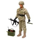 WORLD PEACEKEEPERS from Peterkin | 12" EOD Technician Action Figure & Accessories | 1:6 Scale | Action Figures & Accessories | Ages 3+, Camouflage