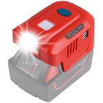 150W Powered Inverter Generator for Milwaukee 18V M18 Battery with Power Wheels Adaptor AC110V-120V&150W&2-USB&DC18V，Powered Inverter Generator for Camping, Hiking, Traveling