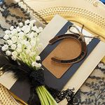 Amajoy 24pcs Copper Lucky Horseshoes with Kraft Tag Rustic Wedding Favors Party Favor Vintage Wedding Decorations