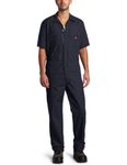 Dickies mens Short-sleeve overalls and coveralls workwear apparel, Dark Navy, Large US