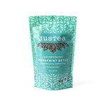 JusTea PEPPERMINT DETOX | Loose Leaf Herbal Tea | Recyclable Refill Pouch | 160+ Cups (180g) | Caffeine Free | Award-Winning | Fair Trade | Non-GMO