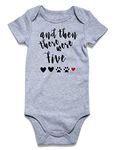 BFUSTYLE Baby Boys Girls Romper Infant Funny Bodysuit Outfit 0-18 Months - grey - 0-3 Months