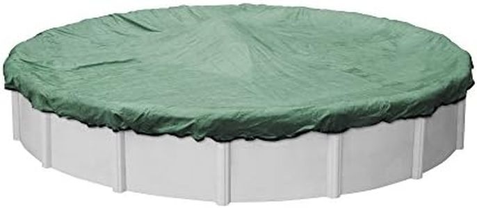 Robelle 4128-4 - Cubierta Redonda de Invierno Rob de Malla Premium para Piscinas instaladas por Encima del Suelo, de 28 pies, 06 - XL Verde