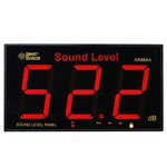 Konnon Digital Noise Meter Wall Mounted Digital Sound Level Meter Decibel Monitoring Tester Noise Volume Measuring Instrument 30-130dB Measuring Range