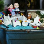 Wonderland Fairyland Swan (Set of 4)|Miniature Toys | Tiny Toys |Mini Collectibles |Small Figures | Miniature Dollhouse| Miniature Fairy Garden Accessories| Unique Gifts