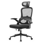 SIHOO M102C Ergonomic Office Chair, High Back Desk Chair with 3D Armrests, Up&Down Lumbar Support, Swivel Computer Task Chair with Adjustable 2D Headrest, Tilt Function,Black