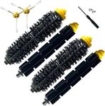 Replacement Brushes Parts Compatible with iRobot Roomba 600 & 700 Series 614 630 635 640 645 650 660 675 680 690 695 760 770 780 Robot Vacuum Cleaner, 2 Sets Bristle & Beater Brush + 2 Side Brush