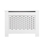 AVC Designs Small Medium Large MDF White Grey Unfinished Pattern Radiator Cover (Medium White)