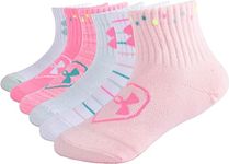 Under Armour Girls' Quarter Socks, P(ua339919kl-6mu)/W, 6-12 Months