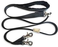 Sporn Double Dog Leash Black, X-Small
