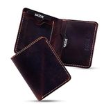 SKiDE Unisex Brandy Leather Wallet (RBXCH3OG, Multicolour)