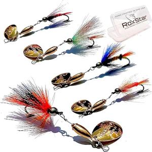 RoxStar Fly Strikers 1/3oz Steelhead and Salmon Series | Hand-Crafted in The USA | Tungsten Steelhead Flies Most Trout Spinner | Proven Nationwide to Out Fish Any Fishing Spinner.