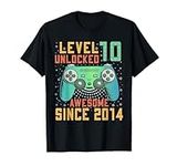 Level 10 Unlocked 10th Birthday 10 