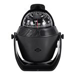 Boat Compass, High Precision Adjustable LED Light Pivoting Compass Navigation Electronic Compass for Marine Boat Car