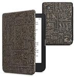 kwmobile Case Compatible with Kobo Clara 2E / Tolino Shine 4 Case - eReader Cover - Egyptian Figures Gold/Black