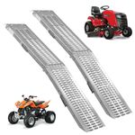 KCT Twin Pack Vehicle Ramp Heavy Duty Vehicle Loading Ramp 400kg Capacity Folding Motorcycle Bike Access Scooter Lawn Mower Car Truck Trailer (2 x 200kg)