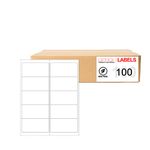 100 Sheets of Shipping Labels 2'' x 4'' 10up 1000 Labels Compatible with 5163 by OFFICE LABELS