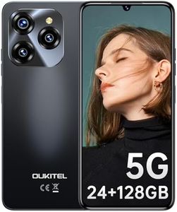 OUKITEL C50 Téléphone Portable Débloqué 5G - Smartphone Android 14, 24GO+128GO/1TO, Smartphone Débloqué 5100mAh, 50MP Caméra, Écran 6.8" HD+/90Hz, Dual SIM 5G, Fingerprint/Face ID/GPS/OTG-2024 Noir