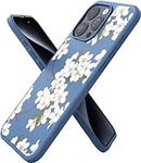 Smartish iPhone 15 Pro Max Magnetic Case - Gripmunk Compatible with MagSafe [Lightweight + Protective] Slim/Thin Grip Cover with Microfiber Lining for Apple iPhone 15 Pro Max - Very Cherry Blossom