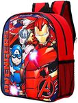 fancy Avengers Kids Childrens Backpack School Rucksack Travel Bag Boys Girls with side mesh pocket, Multicolour, 24.5cm (height), 29cm (width), 10cm (depth)