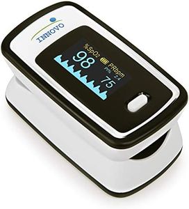 Innovo Deluxe iP900AP Fingertip Pulse Oximeter Blood Oxygen Saturation Monitor with Alarm, Plethysmograph and Perfusion Index