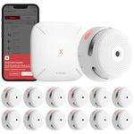 X-Sense Smart Smoke Detector, Home Security Kit with SBS50 Base Station, Conforms to EN14604, Compatible with X-Sense Home Security App, FS121