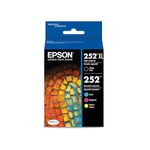 Epson T252XL-BCS Combo Pack, Black High Capacity and C/M/Y Standard Capacity Cartridges