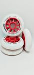 Capricorn Skate Wheel - High Elastic, Wear-Resistant & Durable Inline Skate Wheels, 110mm, 85A Hardness, Red - Ideal for Outdoor & Indoor Use (90mm, RED)