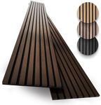 2-Pack Acoustic Wood Wall Panels - Wood Slat Wall Panels for Interior Wall Decor - Soundproof Wood Panels for Wall - Slat Wall Paneling - Wood Paneling for Walls and Ceilings