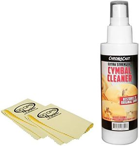 ChromaCast CC-CYM-CLEAN-KIT-2 4-Ounce Cymbal Cleaner with GoDpsMusic Polish Cloths