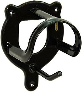 Intrepid International Metal Bridle Rack, Horse Tack Storage, Horse Bridle and Halter Hanger with Bridle Hooks, Use in Barns, Gardens, Closets - Black, Hardware Included