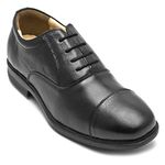 tZaro Men's Black Formal Shoes -6 UK