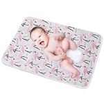 Conleke Baby Changing Mat,Unisex Baby Waterproof Diaper Changing Pad with Large Size Portable Sheet for Any Places for Home Travel Bed Play Stroller Crib Car - Mattress Pad Cover for Boys and Girls (Pink, 50*70 cm/20*28 inch)