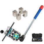 Yoursme Brake Line Flaring Tool Kit - 45 Degree SAE Double Bubble Single Flare Tool for 3/16", 1/4", 5/16”, 3/8”Lines | Professional Flaring Tool Kit for Leak-Free DIY Brake & Fuel Line Repair