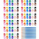 10 Pack Mini Acrylic Paint Set,12 Colors Acrylic Paint Strips for Kids&Adults Craft Paint,Kids Paint Set Container Strips Storage, Perfect for Home Birthday Classroom Party Favors…