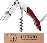 Jettory Wine Opener - Professional Corkscrews - Bottle Opener w/Foil Cutter and Cap Remover for Wine Bottles - Manual Wine Key for Servers, Waiters, Bartenders and Home Use