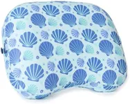 Ballast Beach Pillow – Comfy, Durable & Compact, Stays Put on Windy Beaches with Patented Sand Pouch, Inflatable Pillow for Beaches, Pools, Camping, Festivals and Travel (Coastal Shells)