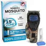 Thermacell Mosquito Portable Repeller; Includes 12-Hour Refill; 15 Foot Zone of Protection; Highly Effective Mosquito Repellent; Deet Free Bug Spray Alternative; Scent Free
