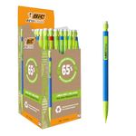 BIC Matic ECOlutions Mechanical Pencils - Box of 50 with Assorted Barrel Colours - 0.7 mm HB Friendly Pencils with Resistant Leads, black