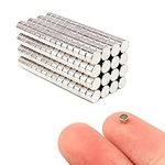 200Pcs 3X2mm Mini Frigerator Magnets with Strong Neodymium, Small Refridge Magnets Used as Office Whiteboards Magnets, DIY and Crafts Magnets, Map Magnets, Tiny Round Magnets for Multi-Use