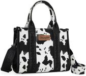 Montana West × Wrangler Tote Handbag for Women Top Handle Vintage Satchel with Detachable Crossbody Strap WG133-8120SBK