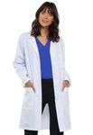 CHEROKEE 40 Inch Unisex Lab Coat, White, 3X-Large