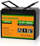 ECO-WORTHY 12V 100Ah LiFePO4 Lithiu