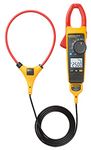 FLUKE 376FC True RMS Clamp Meter with iFlex upto 2500A Auto Range Digital AC/DC Current Voltage Resistance Capacitance Multimeter (Pack of 1, Yellow and Red)