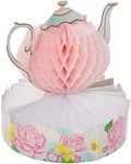 Creative Converting Floral Tea Party Centerpiece, 1 ct Multicolor, 9" x 10"