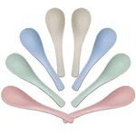 8 Pcs Plastic Spoon Dinner Spoons, 