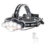 Rechargeable Headlamp, 8 Modes Mult